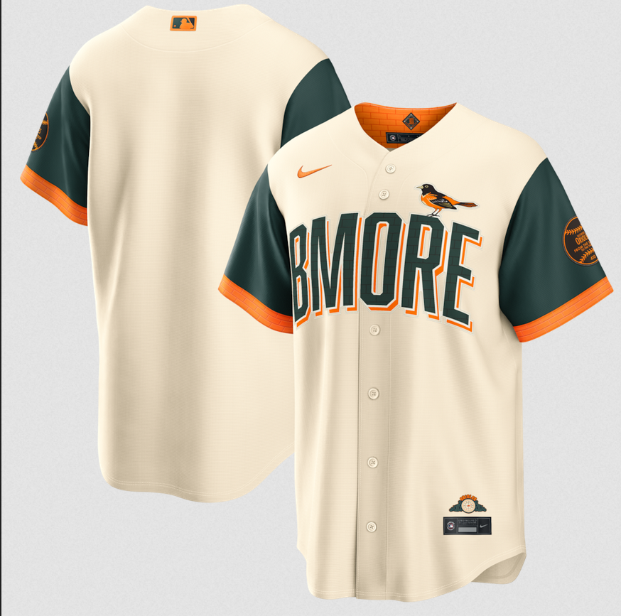 Men Baltimore Orioles blank Cream Nike 2026 City Connect Stadium Jersey